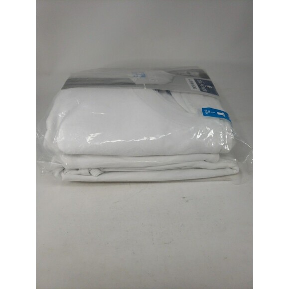 Stafford JCP Large 4 Crew Neck T-Shirts 100% Cotton Ultra Soft NOS Open Package - Picture 9 of 16